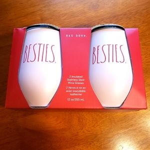 Rae Dunn Insulated Wine Glasses